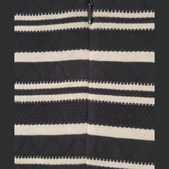 J Crew Womens Black Ivory Striped Panel Dress Size XS Sleeveless - Picture 7 of 9